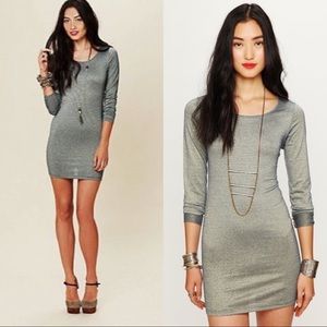 FREE PEOPLE BEACH Easy Shine Metallic Dress size S